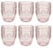 BUTLERS Trinkgläser 6er Set 250ml -VICTORIAN- Wassergläser in Vintage Design | Retro Gläser in bunten Farben mit Prägung | spülmaschinenfestes Trinkgeschirr ideal für Wasser, Saft, Cocktails