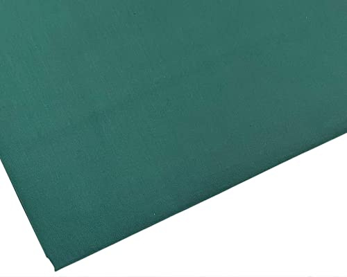 Tissu en polycoton uni vert bouteille - 45 pouces / 112 cm de large (Vert bouteille, 3 MÈTRES)