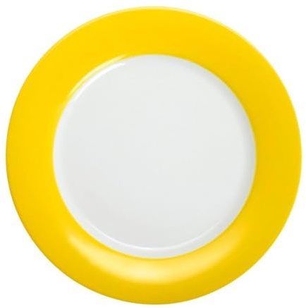 KAHLA 576400A69371C Pronto Colore Brunch-Teller 23 cm sunny yellow|gelber Teller aus Porzellan