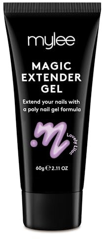 MYGEL by Mylee Magic Extender Gel – Long Lasting Wear, Natural Look, Nail Extension Gel, for Beginners & Salon Professionals, Acrylic Nail Thickening Builder Gel, Nail Art - 60 Gram Tub (Lovely Lilac)