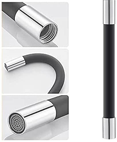 FGYZYP Tubo extensor de grifo universal, tubo de extensión de espuma giratorio de 360° doblado libre, ajustable flexible grifo alargamiento tubo de silicona para cocina, baño, jardín, fregadero de