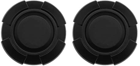 Create idea 2PCS Car Door Lock Trim Cover Dust-proof Anti-rust Keyhole Decoration Cap Compatible with Jimny JB64 JB74 Auto Replacement Accessories Black