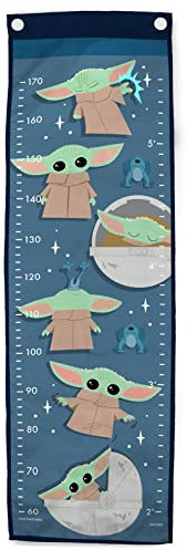 Jay Franco Star Wars The Mandalorian 3 mal hoch 170cm Wachstum Messlatte für Kinder