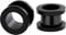 ANAZOZ Piercings Tunnels 16mm Acier Inoxydable Bouchon Noir, Piercings Oreilles Lobe 5/8 inch 2PCS Unisexe Fantaisie