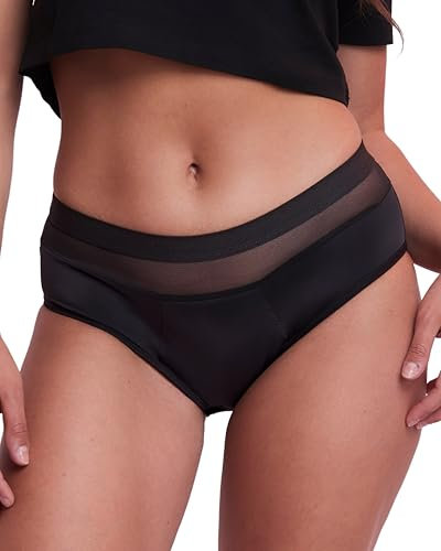 femtis Perioden-Unterwäsche MEJA Mid Waist | Saugstarke Menstruationsunterwäsche für Starke Blutung | Periodenunterwäsche für Frauen & Mädchen | Alternative zu Tampons Binden Slipeinlagen I L