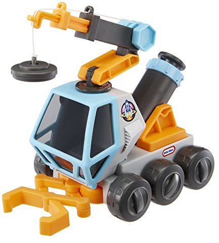 Little Tikes Big Adventures Space Rover STEM Spielzeug- besteht aus einem Fahrzeug mit Mikroskop, Magnetkran, ausziehbarem Greifer und beweglichem Magnetkanister- ideal für Kinder im Alter ab 3 Jahren
