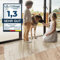 Floordirekt Bürostuhlunterlage Bodenschutzmatte - Bodenmatte Stuhlunterlage - Transparent - Stärke: 1,5 mm - Bodenschutzmatte für Hartböden (Neo, Breite: 150 cm, Länge: 100 cm)