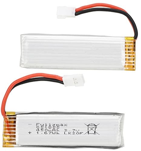 Dilwe 2PCS RC Lipo Battery, 3.7V 450mah RC Helicopter Battery for WLtoys XK K110 V977 RC 3D 6 Channels Helicopter