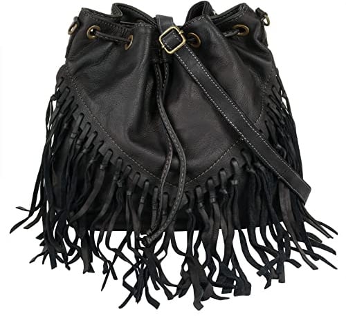Samantha Look Shopper Echt Leder Damen 021783 Made in Italy, Flexible Umhängetasche, Verspieltes Design