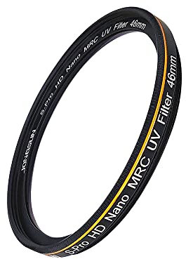 JONGSUN S-Pro HD Nano MRC Filtre UV 46 mm Revêtement multicouche B270 pour appareils photo, Noir