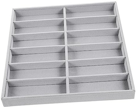 Garneck Sonnenbrillen Organizer Box Fächer Aufbewahrungsbox Brillenhalter Aus Flusen Stabil Und Haltbar Für Heimgebrauch Und Markt