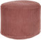 DreamRoots Pouf Hocker Rund - Cord 35x35x25 cm - Für Couch und Wohnzimmer - Sitzpouf - Fußhocker Für Sessel - Sitzhocker - Sofa