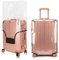 Mulaibdin Kofferschutzhülle, Kofferhülle XL Transparent, Kofferüberzug Schutzhülle Wasserdicht, Kofferhülle Kofferschutzhülle Lang, 28 Zoll Suitcase Cover Large, PVC Reisekoffer Schutzhülle