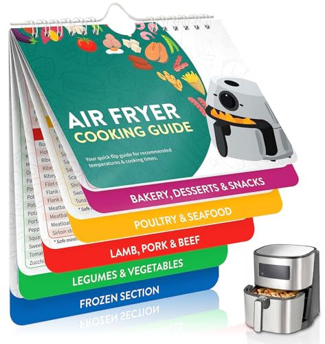 Air Fryer Cookbook Magnetic Cheat Sheet Set Air Fryer Cooking Times Chart Air Fryer Magnetic Cheat Sheet Set Cooking Times Chart Recipes Reference Guide