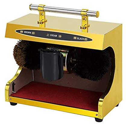 Shoe Polisher Machine Electric Shoe Polisher, Automatic Induction Multi Brush Polisher with Shoes with Shoes Cleaning Brush Kit for Nursing Maintenance Shoes(Style 2)