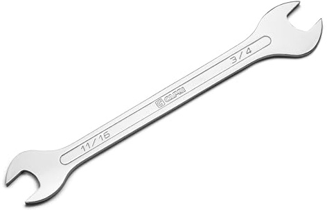 Capri Tools 11/16 in. x 3/4 in. Super-Thin Open End Wrench, SAE