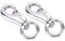 NUOBESTY 2St schwenkbarer Haken drehbare Lanyard-Verschlüsse schwenkbare Schnappclips Zugseilschnalle Hängemattenbeschlag Aufzüge Leine Drehschnalle anschließen rotieren Zubehör Metall