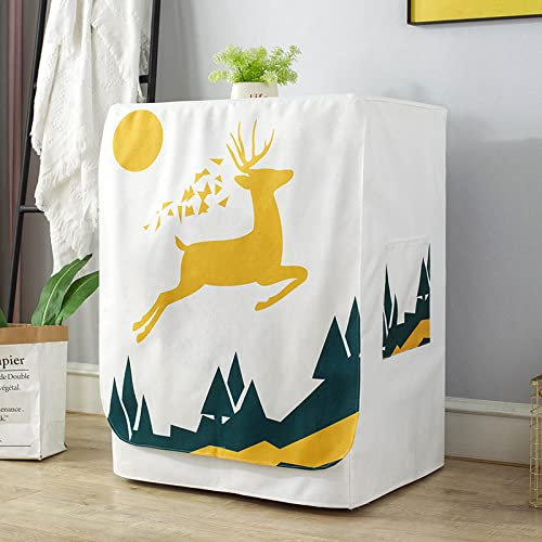 AuLYn Washing Machine Cover Waterproof Washing Machine Dryer Lid for Front Load Washer Protection-HW-,Width 60*thickness 60*height 85cm