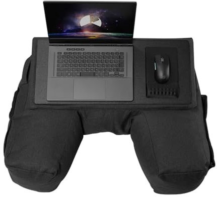Gaming Pillows for Lap, Reading Pillow with Cup Holder, Lap Desk for Laptop, Ultimate Comfort Pillows for Bed, Couch, Car - Perfect for Relaxation and Productivity