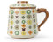 fanquare Tazza da Tè in Ceramica con Infusore e Coperchio Tazze da Tè Cinesi a Fiori Colorati Tazza Grande per la Macerazione del Tè per i Fogli Sciolti 450ml