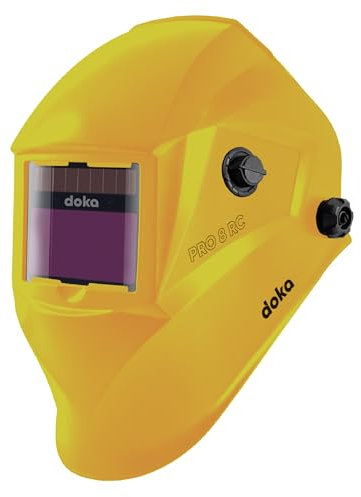 DOKA Casque Soudure Automatique Cagoule Soudure 100x50 mm Real Color Casque Soudure Masque Soudure Automatique Masque de Soudure MMA MIG MAG TIG WIG Arc Soudure TIG DIN 16 DIN 3/4-8/9-13 PRO8RCM