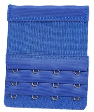 Suammiitstrieadea Extension Strap Bra Extenders 3 Rows 4 Hooks Lengthened Accessories Tight Back Lingerie Replacement Intimates royal blue
