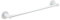 Barre porte-serviettes simple pour salle de bain, porte-serviettes mural blanc, porte-serviettes ronds pour matériel de cuisine, toilettes, montage à vis, 30 cm à 98 cm en option (taille : 60 cm)