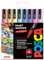 Posca PC-3M Lot de 8 marqueurs à peinture 0,9-1,3 mm Tons pastel dans une pochette en plastique