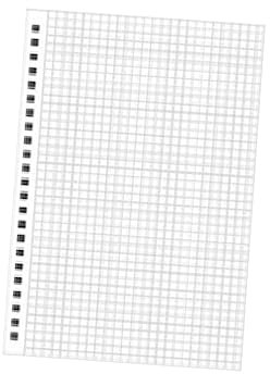 Lurrose Kariertes Notizbuch mit Pp Einband Portables Spiralheft mit Schutz der Blätter für Büro und Schule