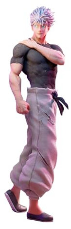 Anime Gojo Satoru Figur,JJK Gojo Satoru Action Figure Standing 17.5cm Special Season 3 Gojo Figuren Statue,PVC Model Anime Dekoration Desktop Figur Skulptur Sammler Geschenke