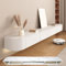 HYANXUE Mobile porta TV galleggiante, montaggio a parete con porta, console multimediale TV, grande mobile portaoggetti sotto la TV (strutturato, 300 cm)