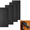 Schuhsohlenschützer,Anti Rutsch Sohle Pads,Gummisohlen zum Aufkleben,Rutschfester Gummischuhboden,Schuhsohlen Reparatur Set,Anti Rutsch Sohle Schneidbar,4 Stück Schwarz