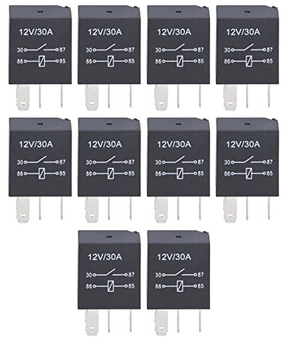 10 Stück Violettes Relais, 12V 30A
