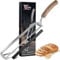 SYOKAMI 2025 Upgrade Bread Knife for Homemade Bread, World's 1st Real Bow-Design Sourdough Bread Slicer, Razor-Sharp Cutter for Crusty Sourdough & Baguette, 4 Thickness Guides, Ideal for Gift