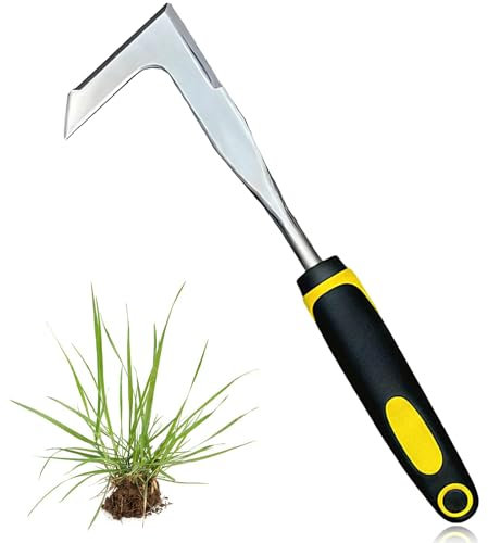 Oycjinxuan Stainless Steel Weed Puller Tool, Weed Remover Tool for Gardening and Moss Removal, Hand Garden Tools for Gardening,Durable Weeding Tools for Garden for Yard, Lawn, Patio, Path