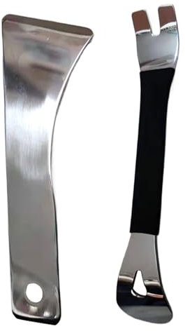 Werkzeugset zur Demontage von Belägen | Brecheisen aus Edelstahl, für Türen, Fenster, Autoradio und Windschutzscheibe