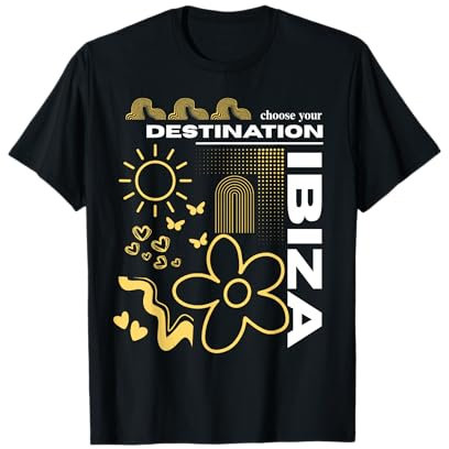 Ibiza Elige Tu Destino Isla Balear Boho Abstract Camiseta