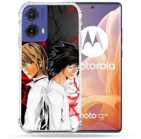 Cokitec Verstärkte Schutzhülle für Motorola G85 5G Manga Death Note Duo