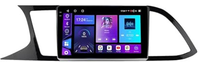 9 Android 15 Pantalla Táctil Radio 2 DIN Coche Pantalla para Seat Leon 3 MK3 2012-2020 con Enlace Espejo/GPS/FM/BT/Ventilador de refrigeración/Reproductor Multimedia(2+32G)