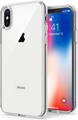 BTH - Hülle für Apple iPhone X/10 - Silikonhülle Backcover - Schutzhülle - Dünnes Design Transparant
