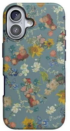 Casely iPhone 17 Hülle | Vincent's Flowers | Van Gogh Museum | Kompatibel mit MagSafe | Mutiges Schutzdesign