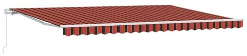 Einziehbare Markise 500x300 cm für Terrasse & Garten - Sonnenschutz aus langlebigem Stoff & Metall, UV-beständig & wetterfest,