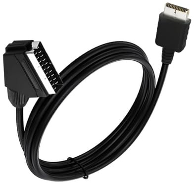 KAHDGSS Cavi video SCART per console gioco PS1 2 3 RGB da 180 cm Miglioramento della chiarezza Connettività Cavi video