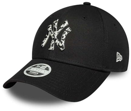 New Era 9Forty MLB Animal Infill Yankees Cap Basecap Baseballcap Curved Brim York NY Damen - Metallschnalle, mit Schirm Frühling-Sommer Herbst-Winter Frühjahr Sommer