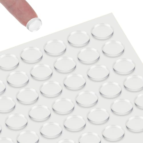 64 Stück Gumminoppen für Glasplatten, Gummifüße, Silikon Pad Glasplatte, 11*3mm Transparent Antirutsch, Abstandshalter Glasplatte Tisch, Silikon Pads Tischplatte, Silikonfüße Silikonplättchen