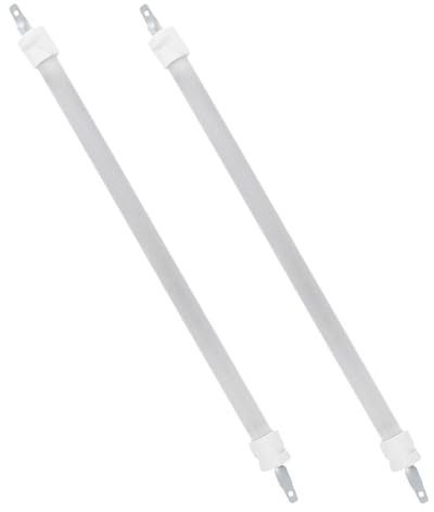Artibetter 2 Pièces Élément Chauffant en Quartz pour Chauffage Électrique, Tube en Quartz Blanc de 13,5 Pouces Installation Facile et Distribution Thermique Optimisée, pour Chambres