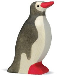 Holztiger 3655 Pinguin, klein, Kopf hoch
