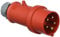 Mennekes 101200151 Stecker, CEE, 400 V, 50-60 Hz, 16 A, 5polig, IP44, Rot