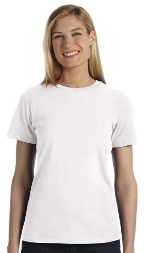 B6400 BE 6400 4.2OZ JERSEY CREW NECK WHITE S