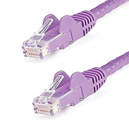 StarTech.com 2m CAT6 Ethernet Cable - Purple CAT 6 Gigabit Ethernet Wire -650MHz 100W PoE++ RJ45 UTP Category 6 Network/Patch Cord Snagless w/Strain Relief Fluke Tested UL/TIA Certified (N6PATC2MPL)